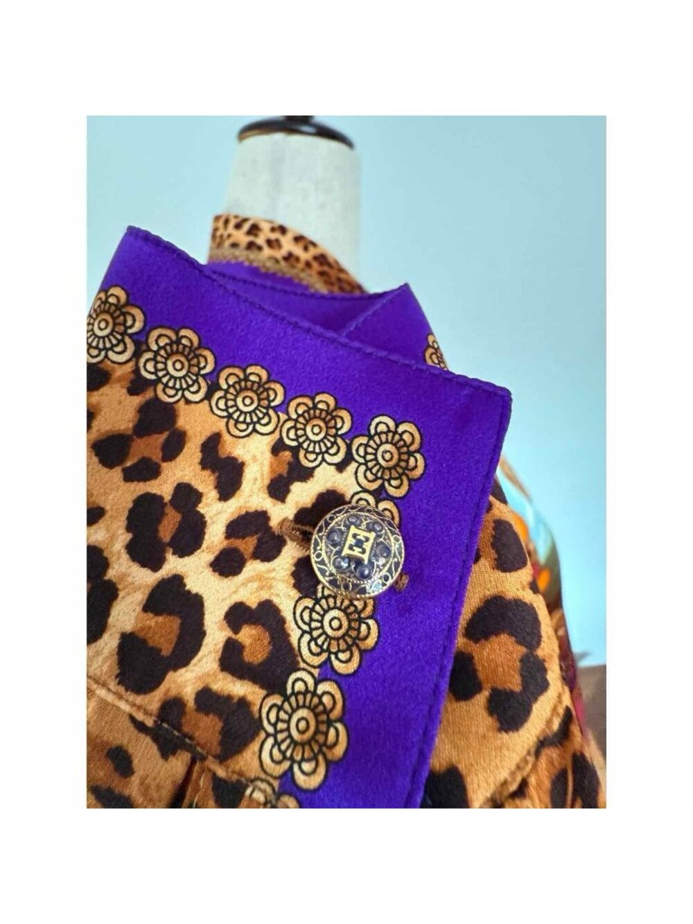 Vintage Escada Silk Taj Mahal Print Blouse Shirt Maximalist Rare Size 36 NWT - Picture 7 of 10